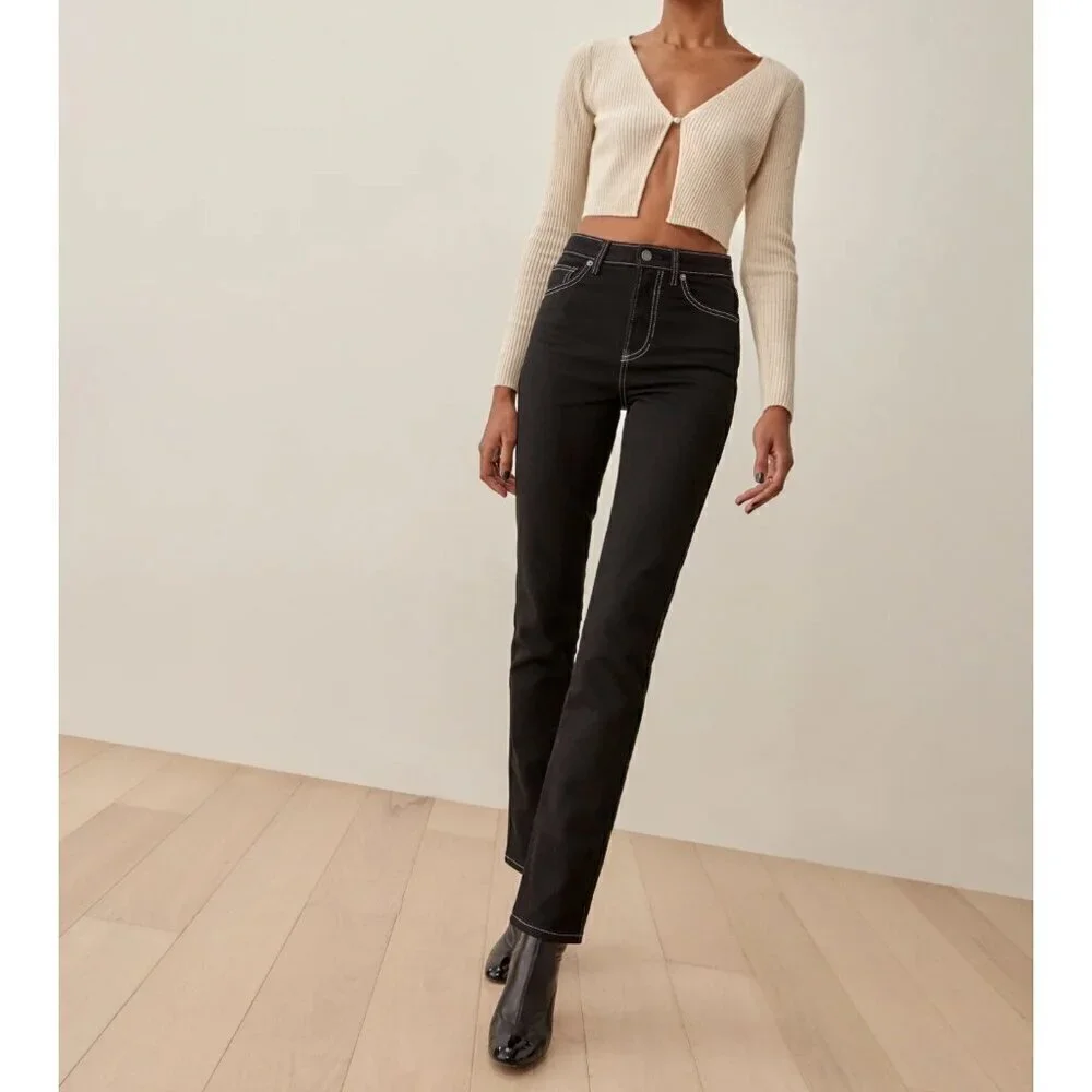 Reformation Highrise straight slim jeans, Size 26 M58